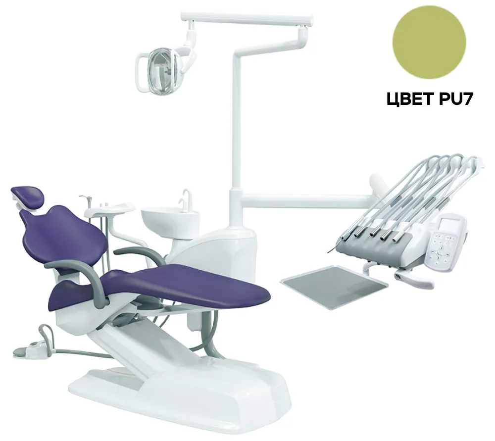 ajax aj12 стоматологическая установка с верхней подачей. цвет pu7